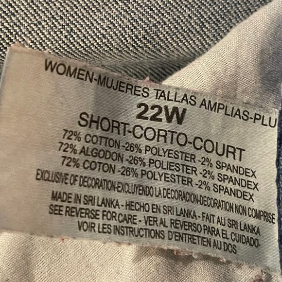 Gloria Vanderbilt Amanda Blue Denim Jeans Size 22 - Picture 8 of 13